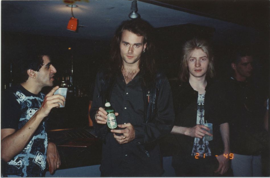 Dwayne Goettel вместе с Jaz Coleman и  cEvin Key, Miami 1988